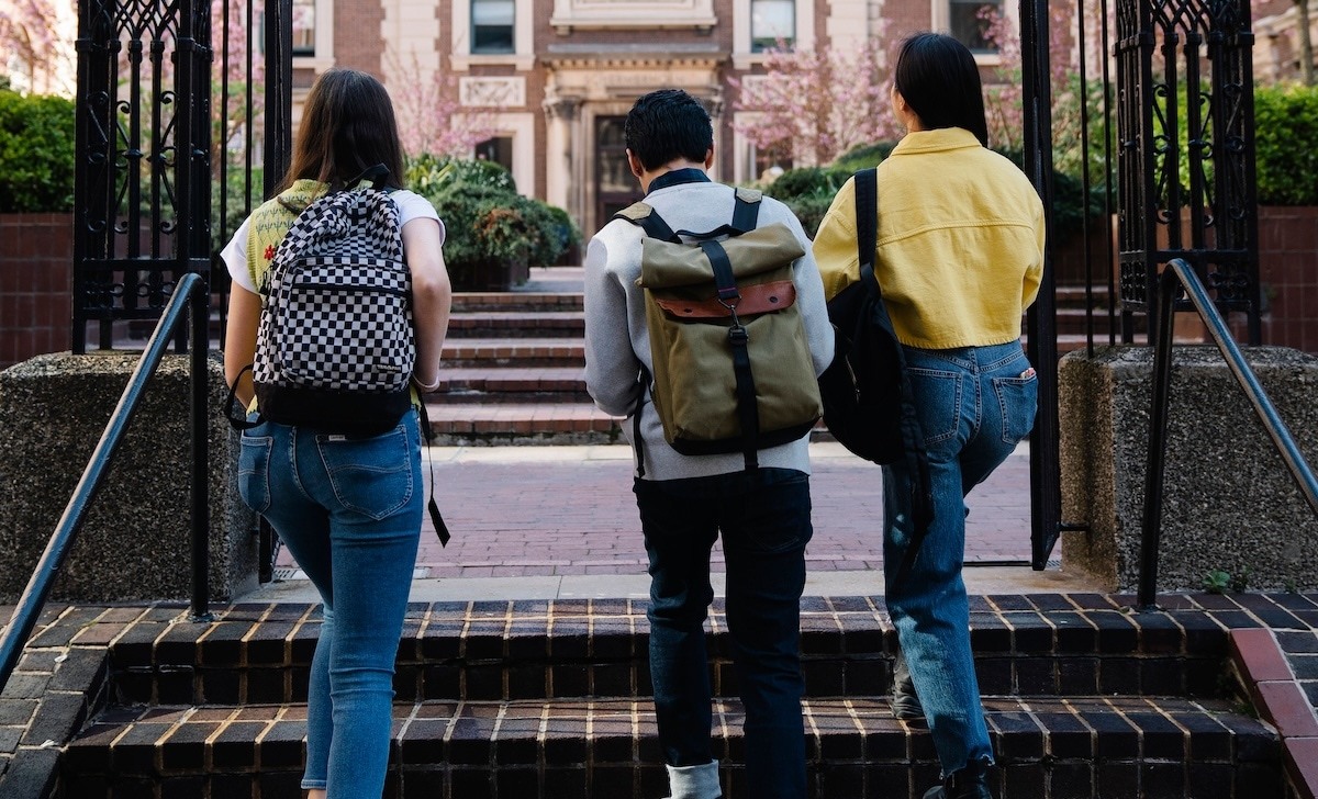 Three students.